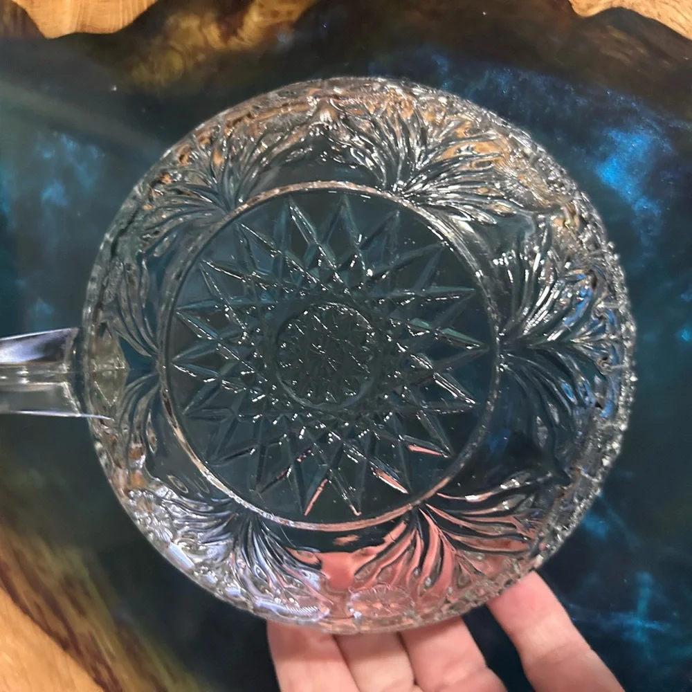 American Brilliant Period (ABP) clear cut glass candy dish “nappy
